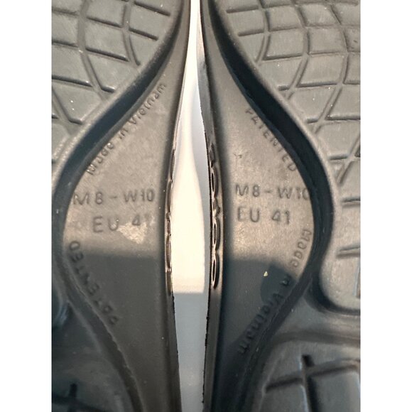 Oofos Ooriginal Thong Sandals Mens Size 8 Black With Gray Logo Recovery Footwear - Picture 11 of 12